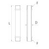 Tiges M10X1 With Washer Pipe Ø 8mm - Image 2