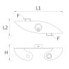 Brackets For Lampholders 2 Lights - Image 2