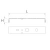 Staffa Per Basi 100X30mm - immagine 2