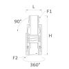 Male 90°-Female 360° Short Joint - Image 2